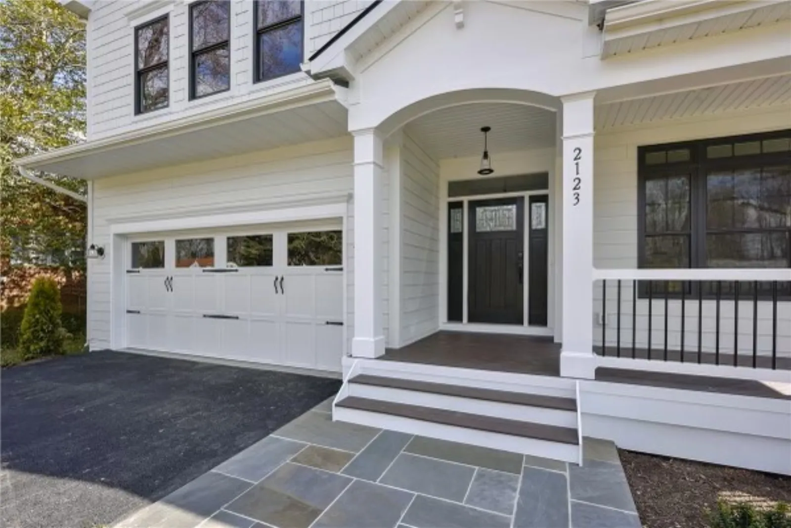 James Hardie Siding with Cement Pavers